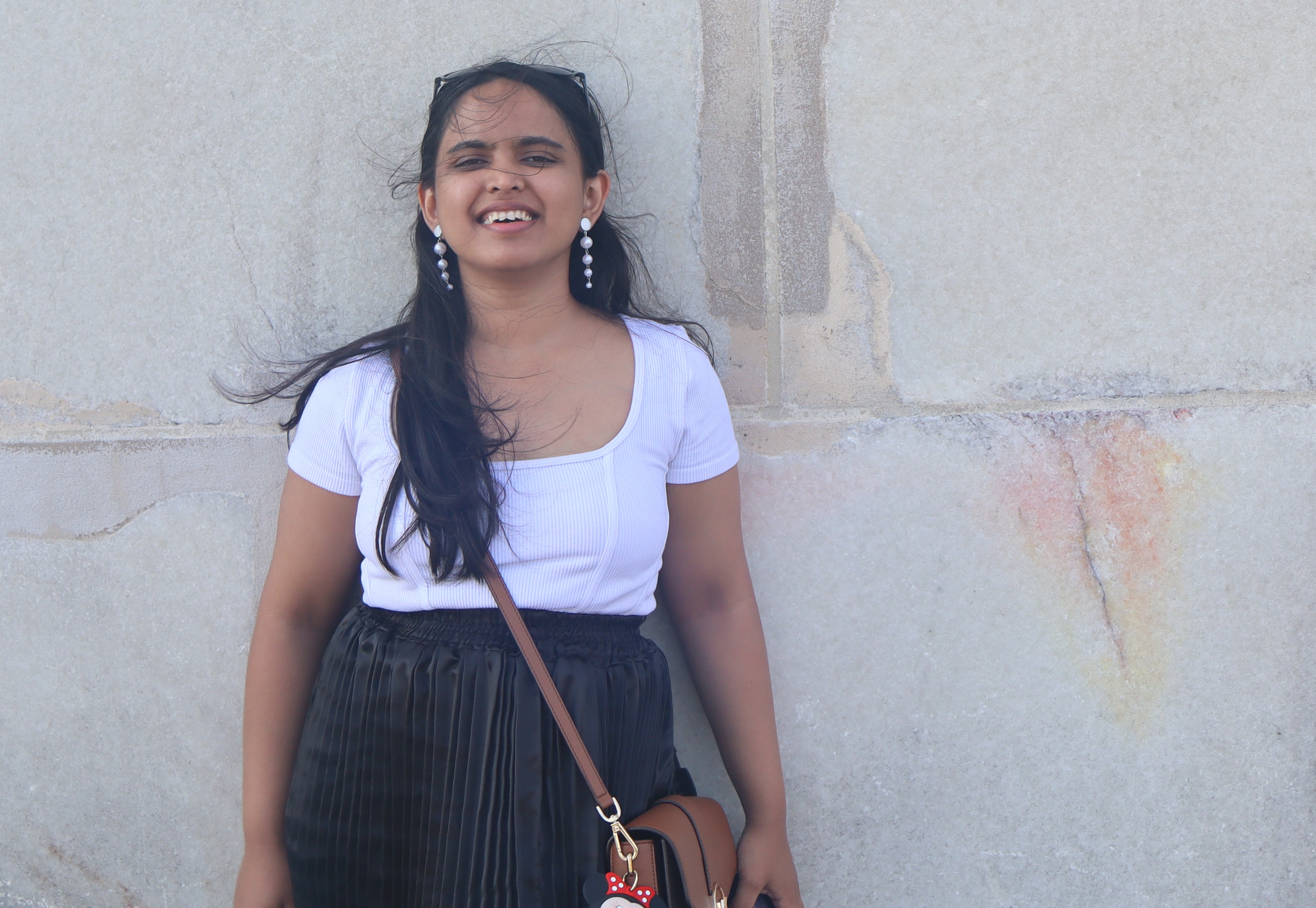 Travel moment — a market and a smile