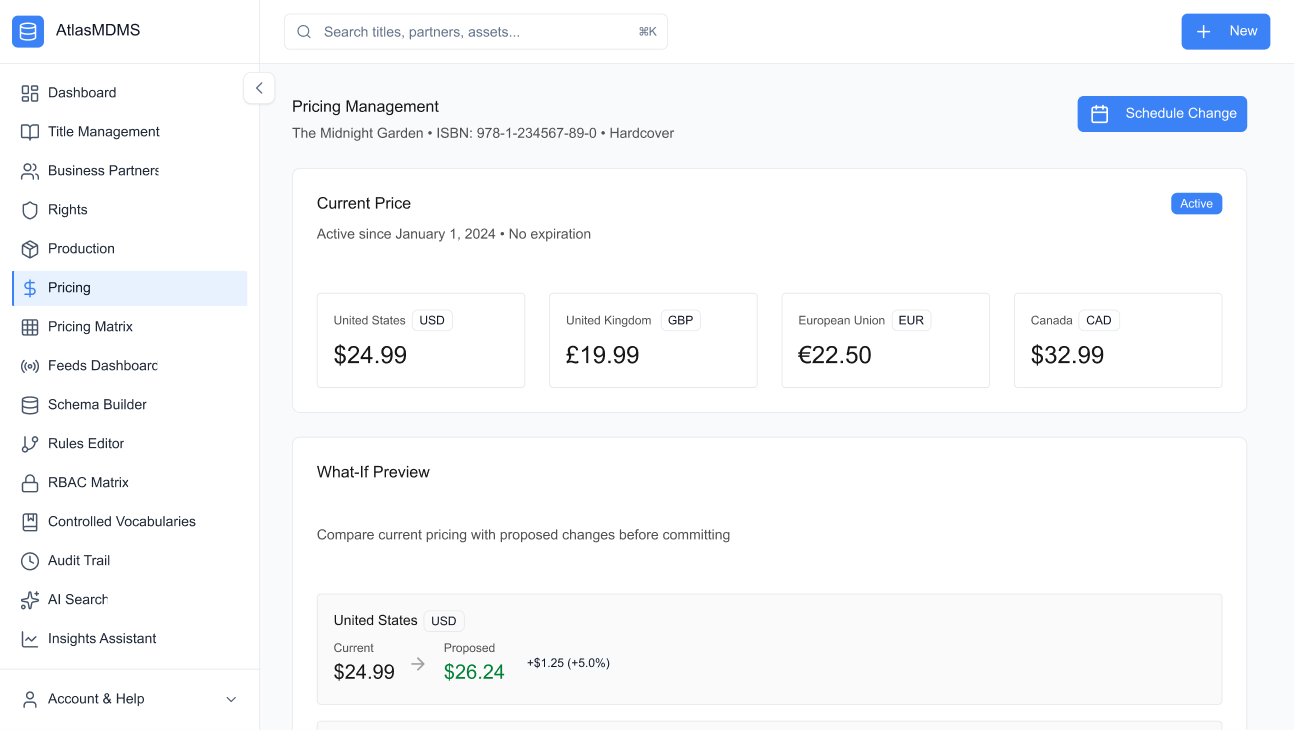 RBAC Matrix — roles × permissions